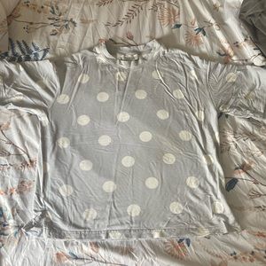 Rachel Zoe polka dot tee size medium